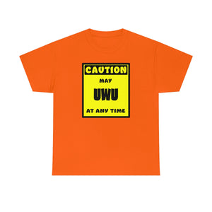CAUTION! May UWU at any time! - T-Shirt T-Shirt AFLT-Whootorca Orange S 