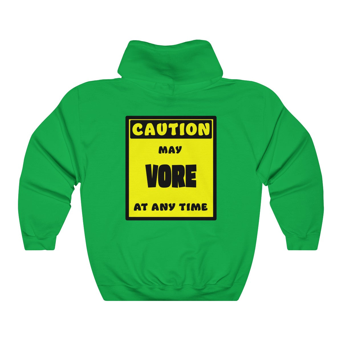 CAUTION! May VORE at any time! - Hoodie Hoodie AFLT-Whootorca Green S 