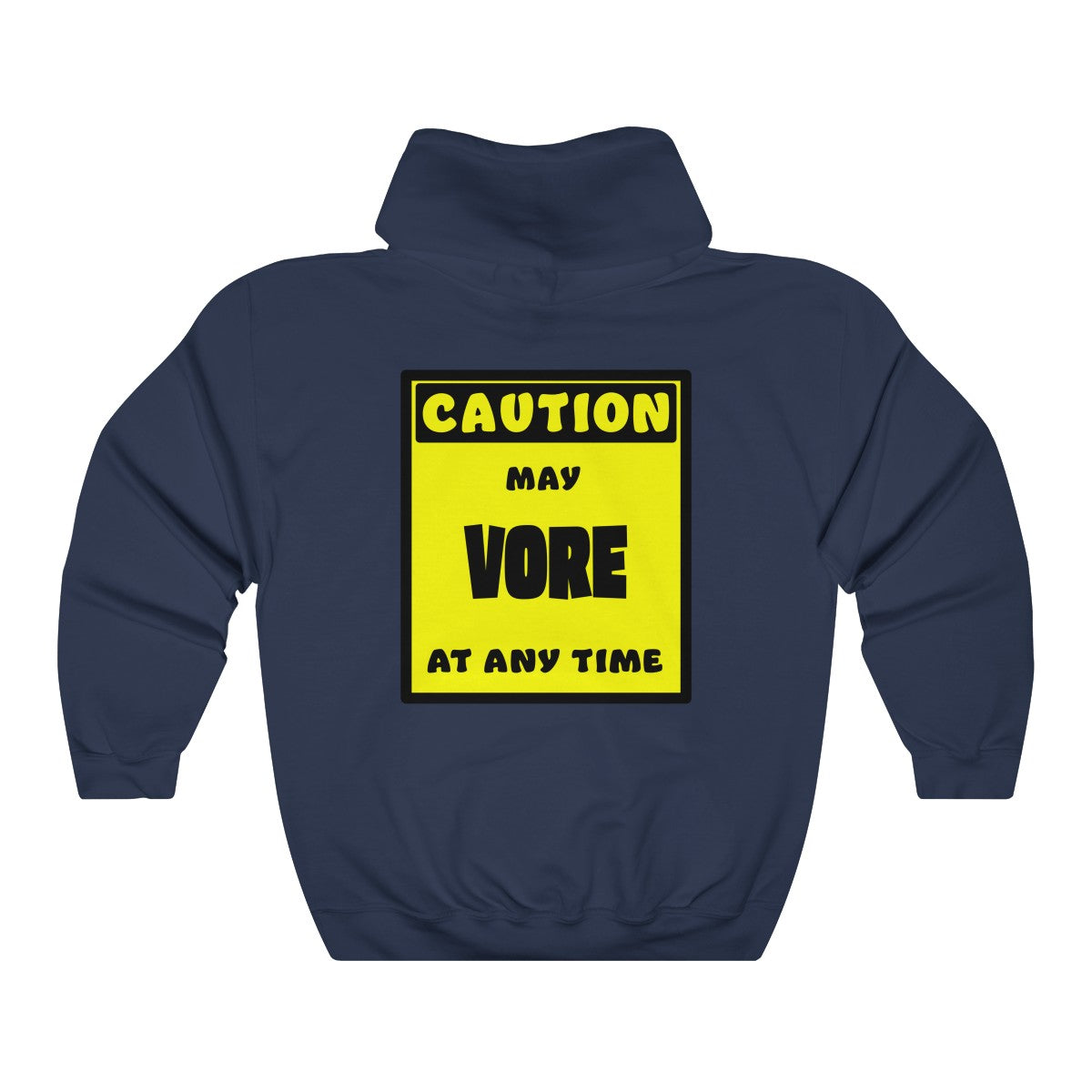 CAUTION! May VORE at any time! - Hoodie Hoodie AFLT-Whootorca Navy Blue S 