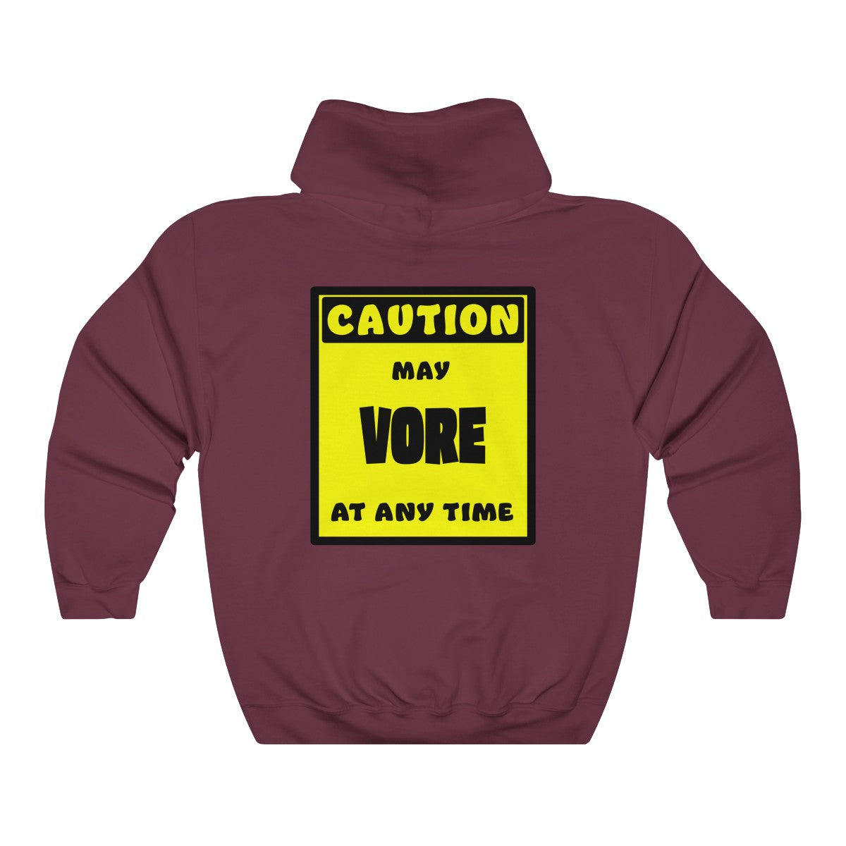 CAUTION! May VORE at any time! - Hoodie Hoodie AFLT-Whootorca Maroon S 