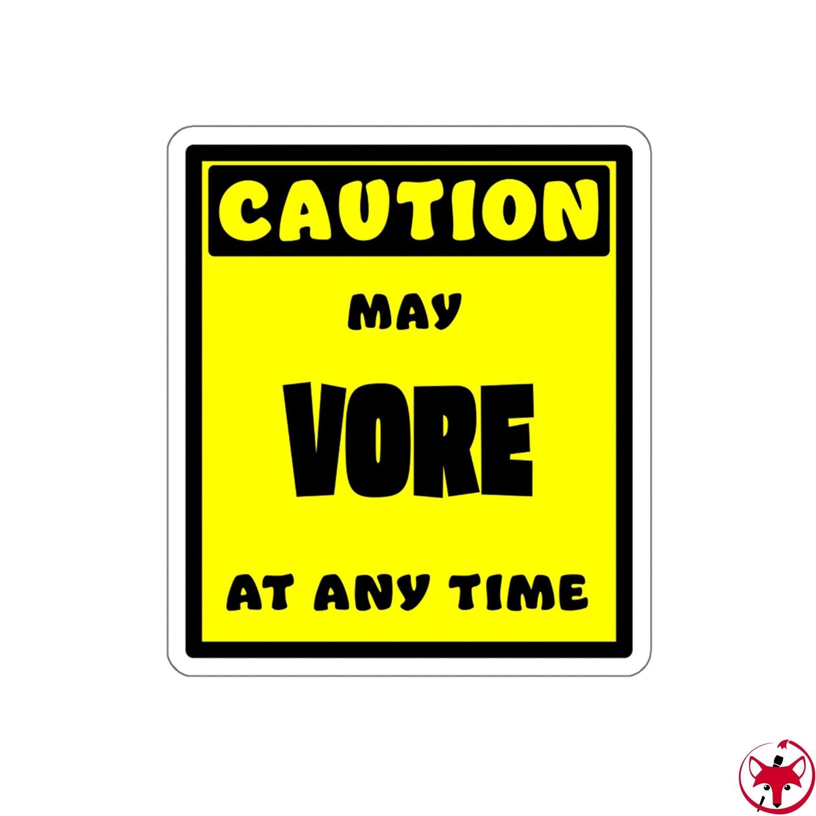 CAUTION! May VORE at any time! - Sticker Sticker AFLT-Whootorca 