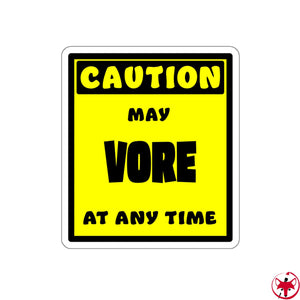 CAUTION! May VORE at any time! - Sticker Sticker AFLT-Whootorca 