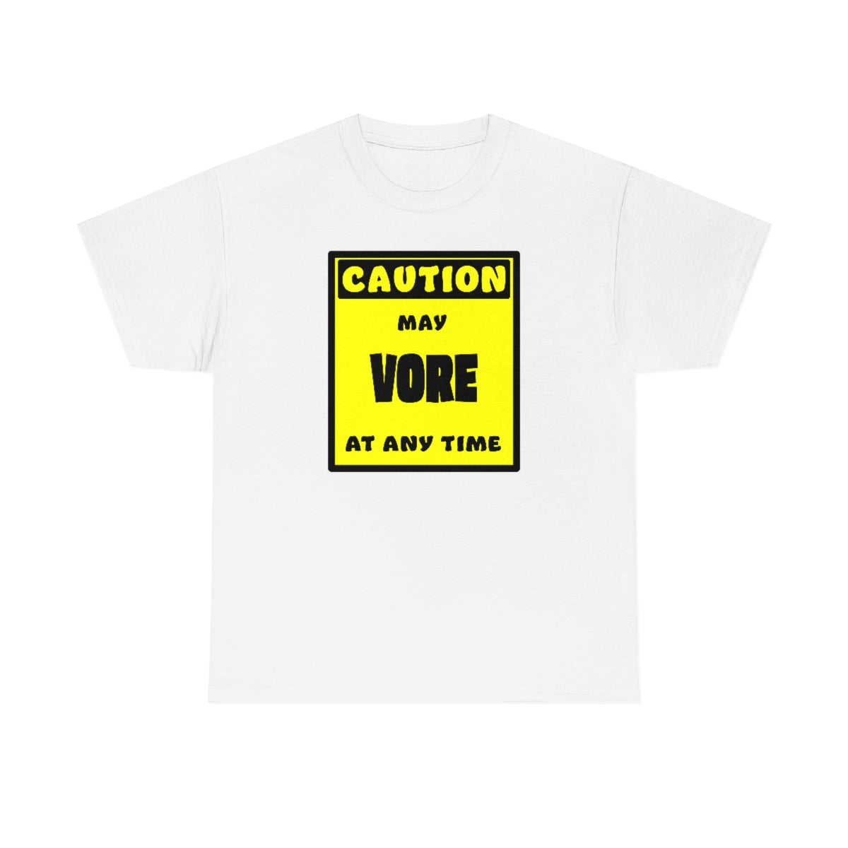 CAUTION! May VORE at any time! - T-Shirt T-Shirt AFLT-Whootorca White S 
