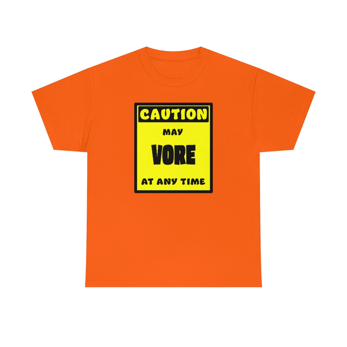 CAUTION! May VORE at any time! - T-Shirt T-Shirt AFLT-Whootorca Orange S 