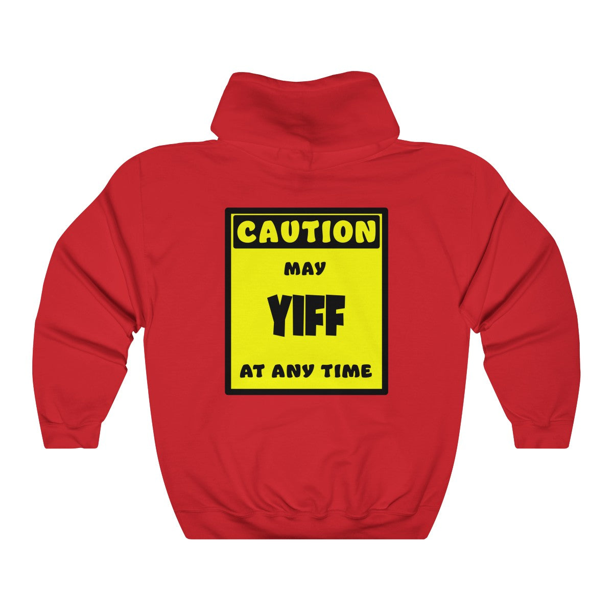 CAUTION! May YIFF at any time! - Hoodie Hoodie AFLT-Whootorca Red S 