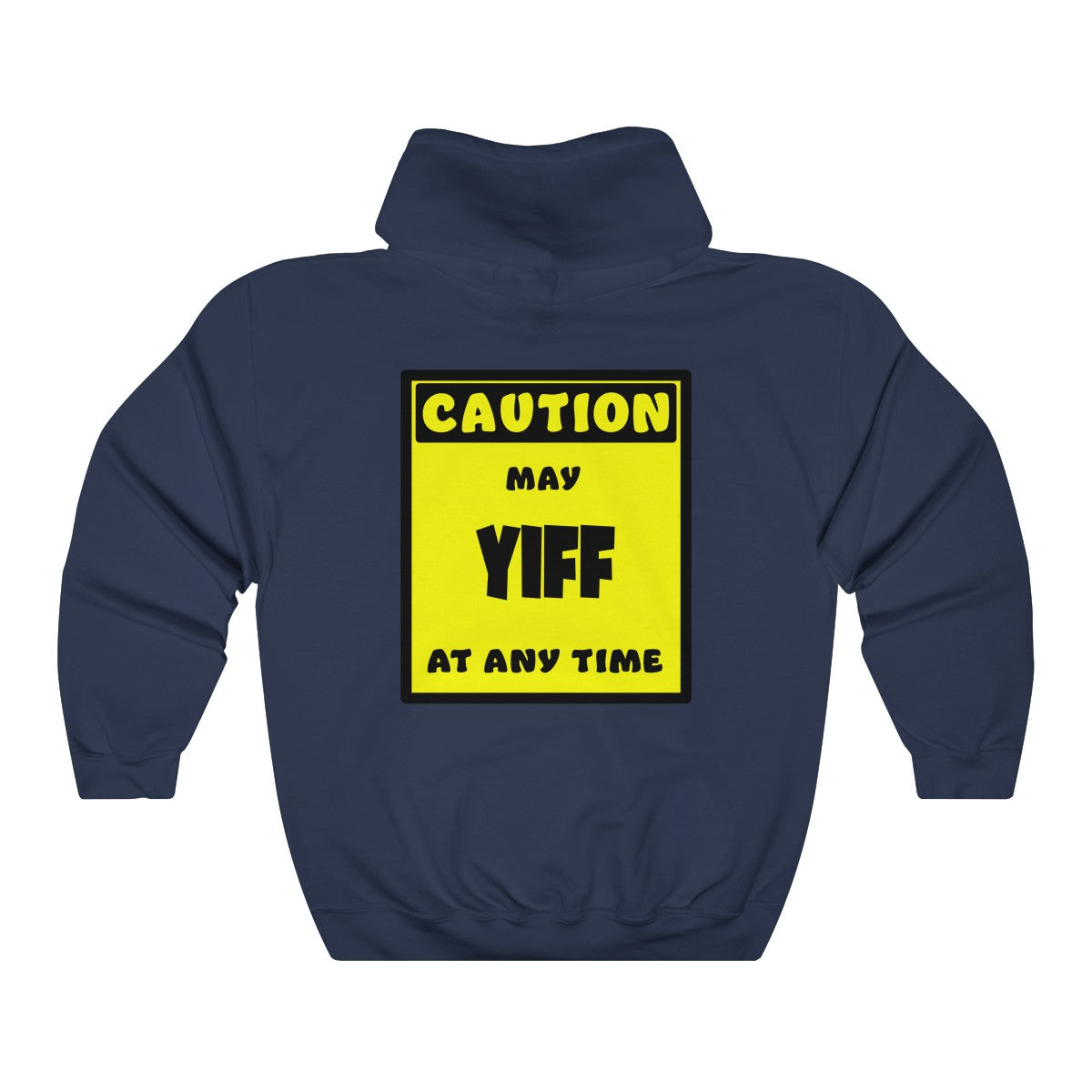 CAUTION! May YIFF at any time! - Hoodie Hoodie AFLT-Whootorca Navy Blue S 