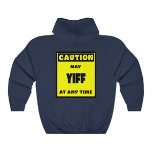 CAUTION! May YIFF at any time! - Hoodie Hoodie AFLT-Whootorca Navy Blue S 