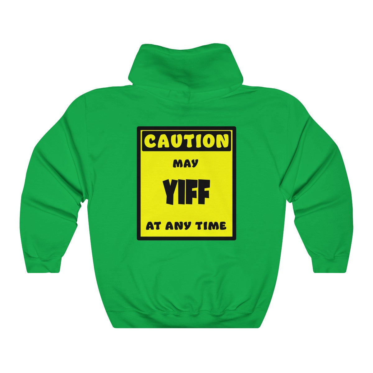 CAUTION! May YIFF at any time! - Hoodie Hoodie AFLT-Whootorca Green S 