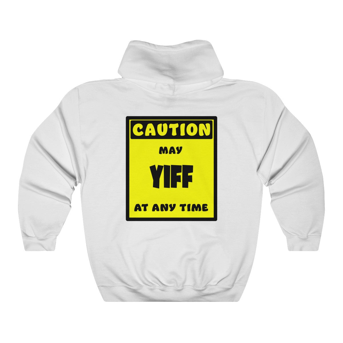 CAUTION! May YIFF at any time! - Hoodie Hoodie AFLT-Whootorca White S 