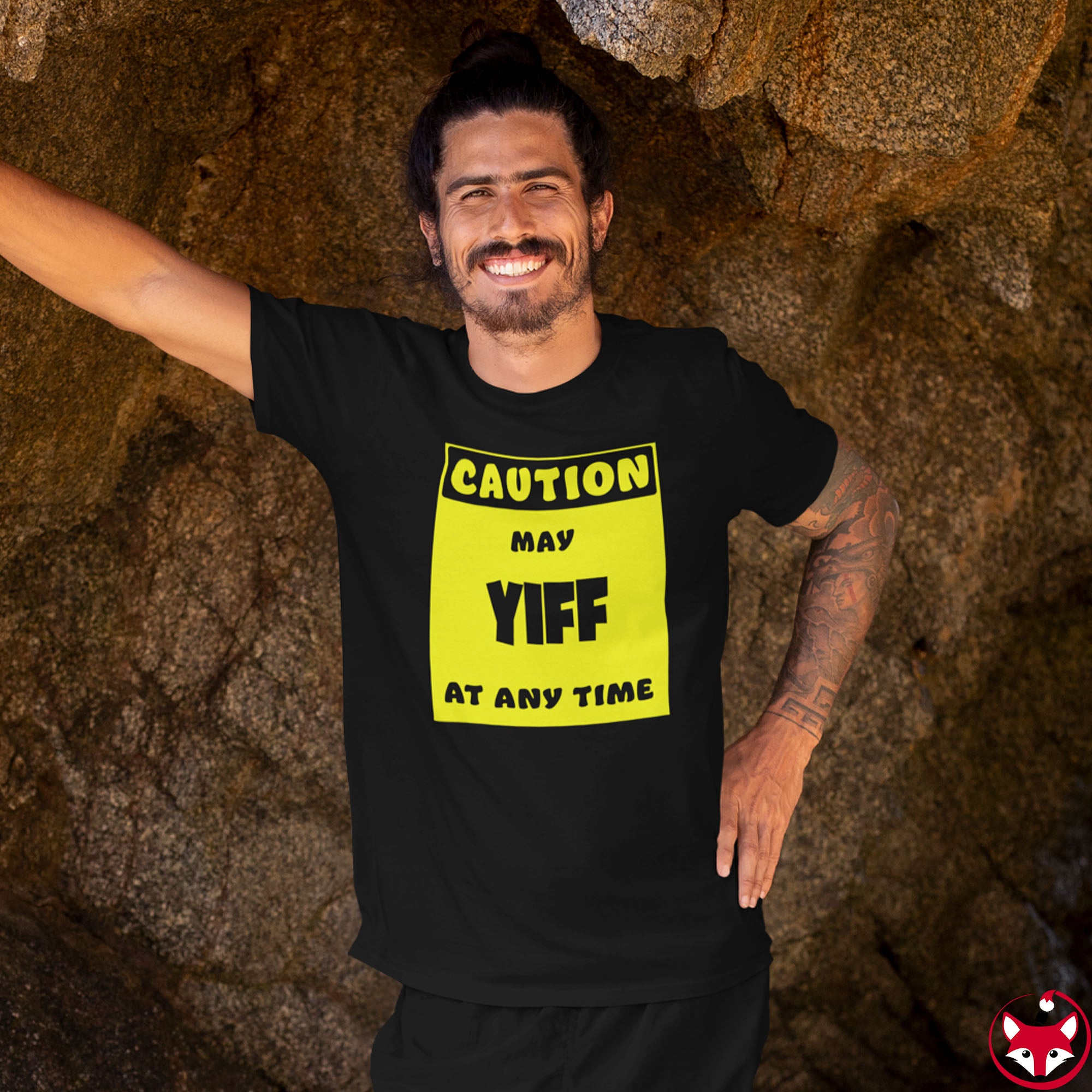 CAUTION! May YIFF at any time! - T-Shirt T-Shirt AFLT-Whootorca 