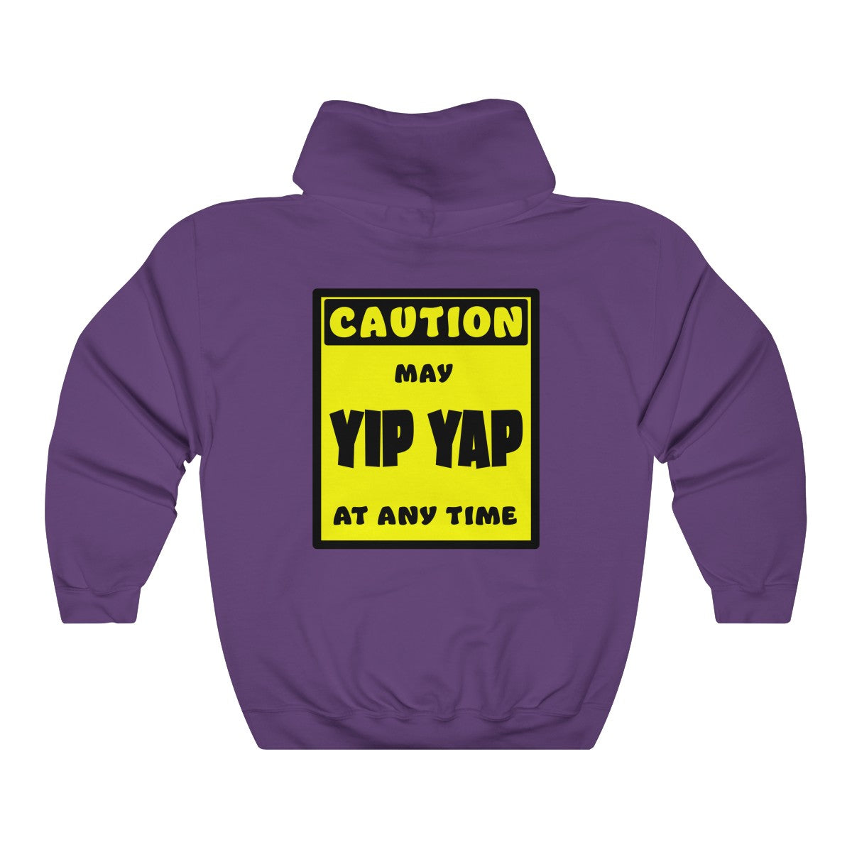 CAUTION! May Yip Yap at any time! - Hoodie Hoodie AFLT-Whootorca Purple S 
