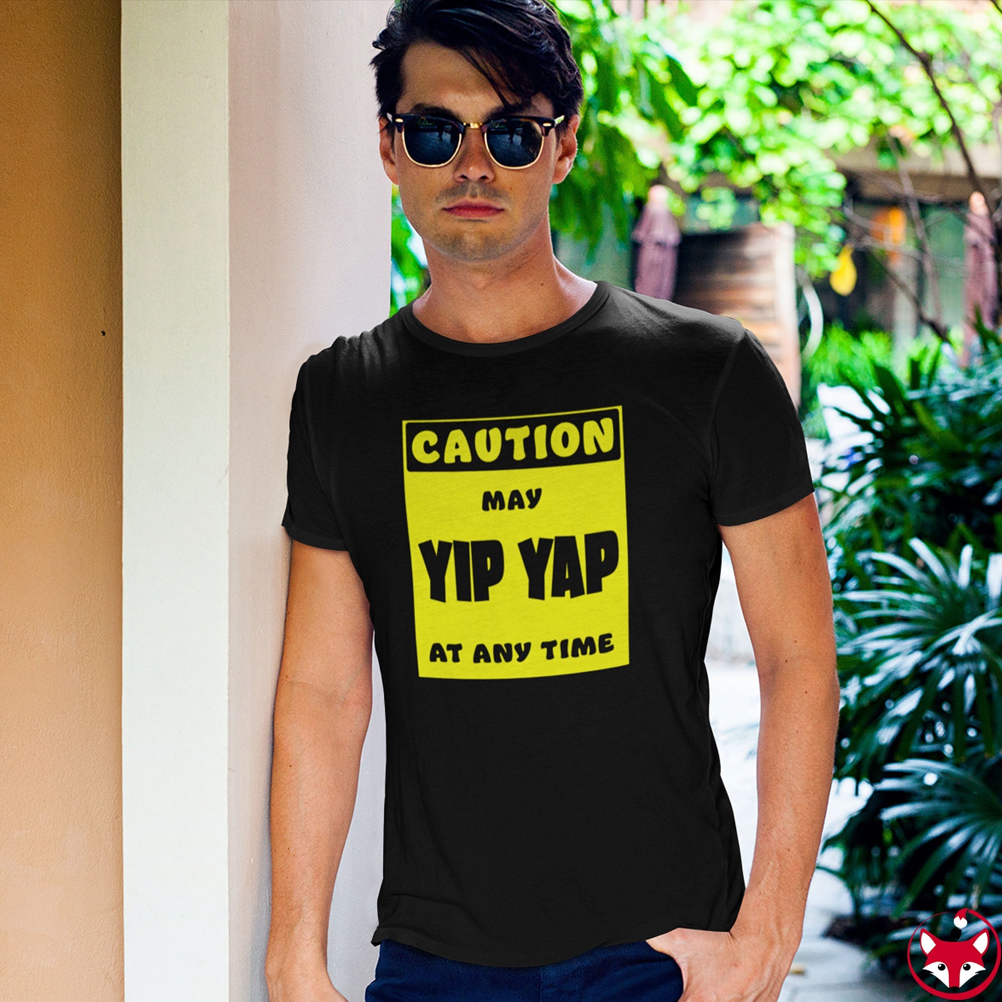 CAUTION! May Yip Yap at any time! - T-Shirt T-Shirt AFLT-Whootorca 