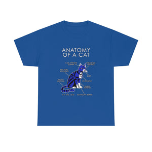 Cat Blue - T-Shirt T-Shirt Artworktee Royal Blue S 