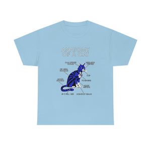 Cat Blue - T-Shirt T-Shirt Artworktee Light Blue S 