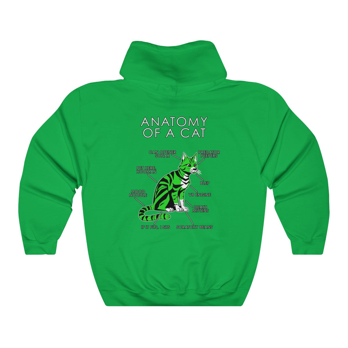 Green discount cat hoodie