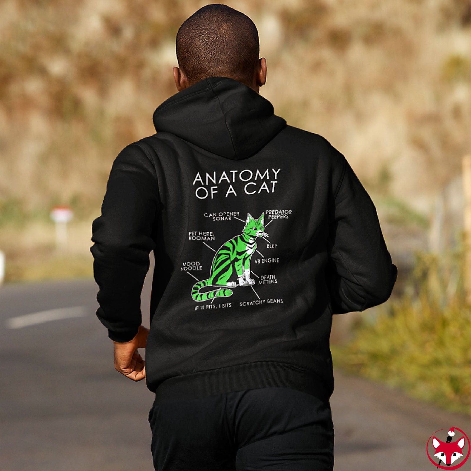 Cat Green - Hoodie Hoodie Artworktee 