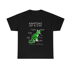 Cat Green - T-Shirt T-Shirt Artworktee Black S 