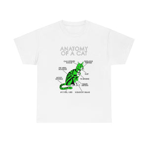 Cat Green - T-Shirt T-Shirt Artworktee White S 