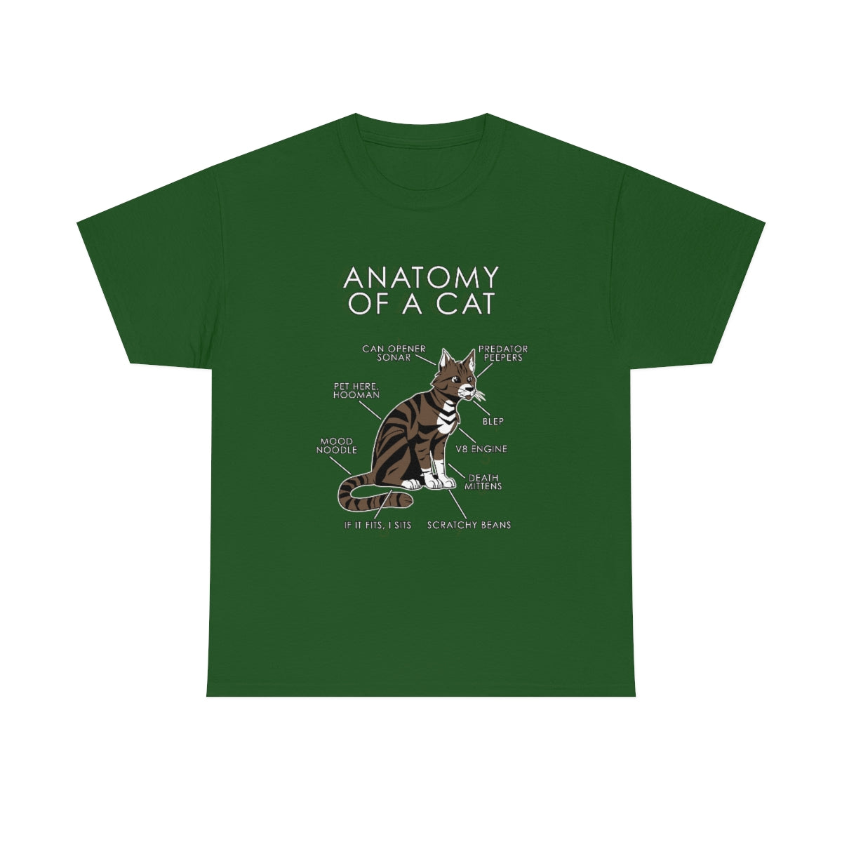 Cat Natural - T-Shirt T-Shirt Artworktee Green S 