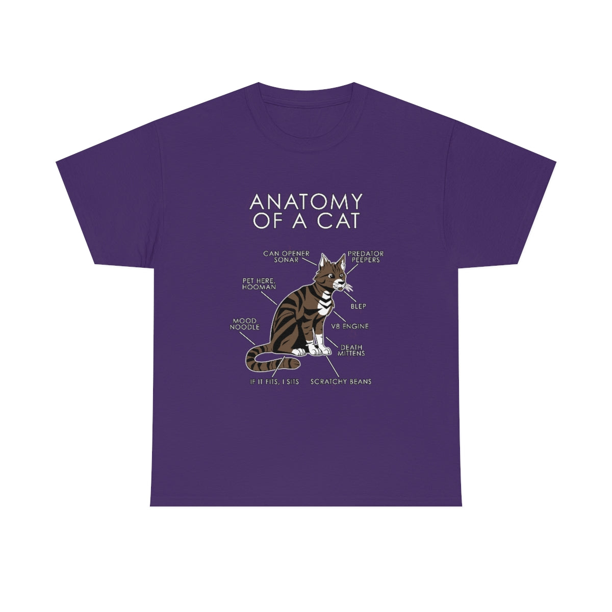 Cat Natural - T-Shirt T-Shirt Artworktee Purple S 