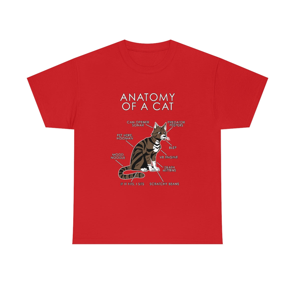 Cat Natural - T-Shirt T-Shirt Artworktee Red S 