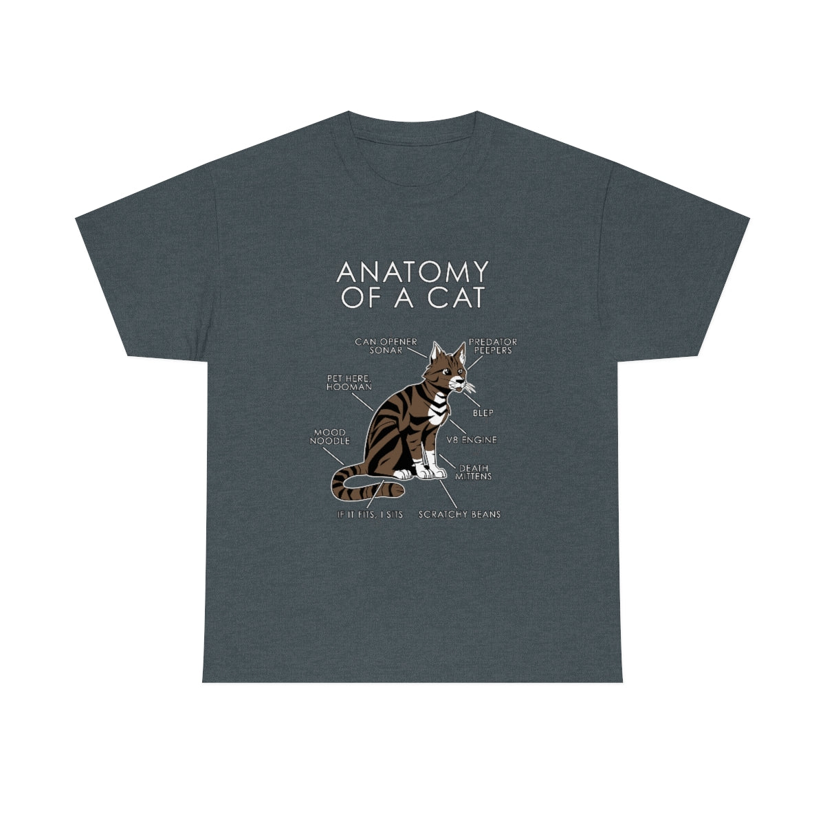 Cat Natural - T-Shirt T-Shirt Artworktee Dark Heather S 