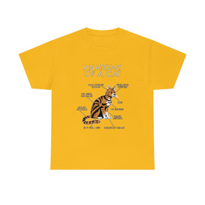 Cat Orange - T-Shirt T-Shirt Artworktee Gold S 