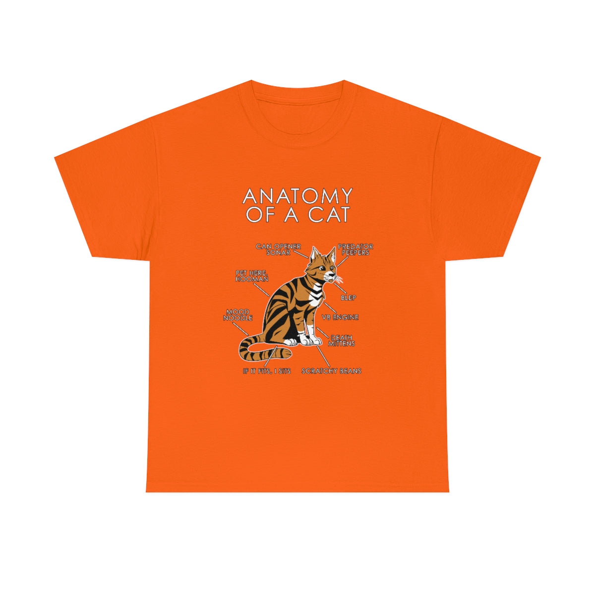 Cat Orange - T-Shirt T-Shirt Artworktee Orange S 