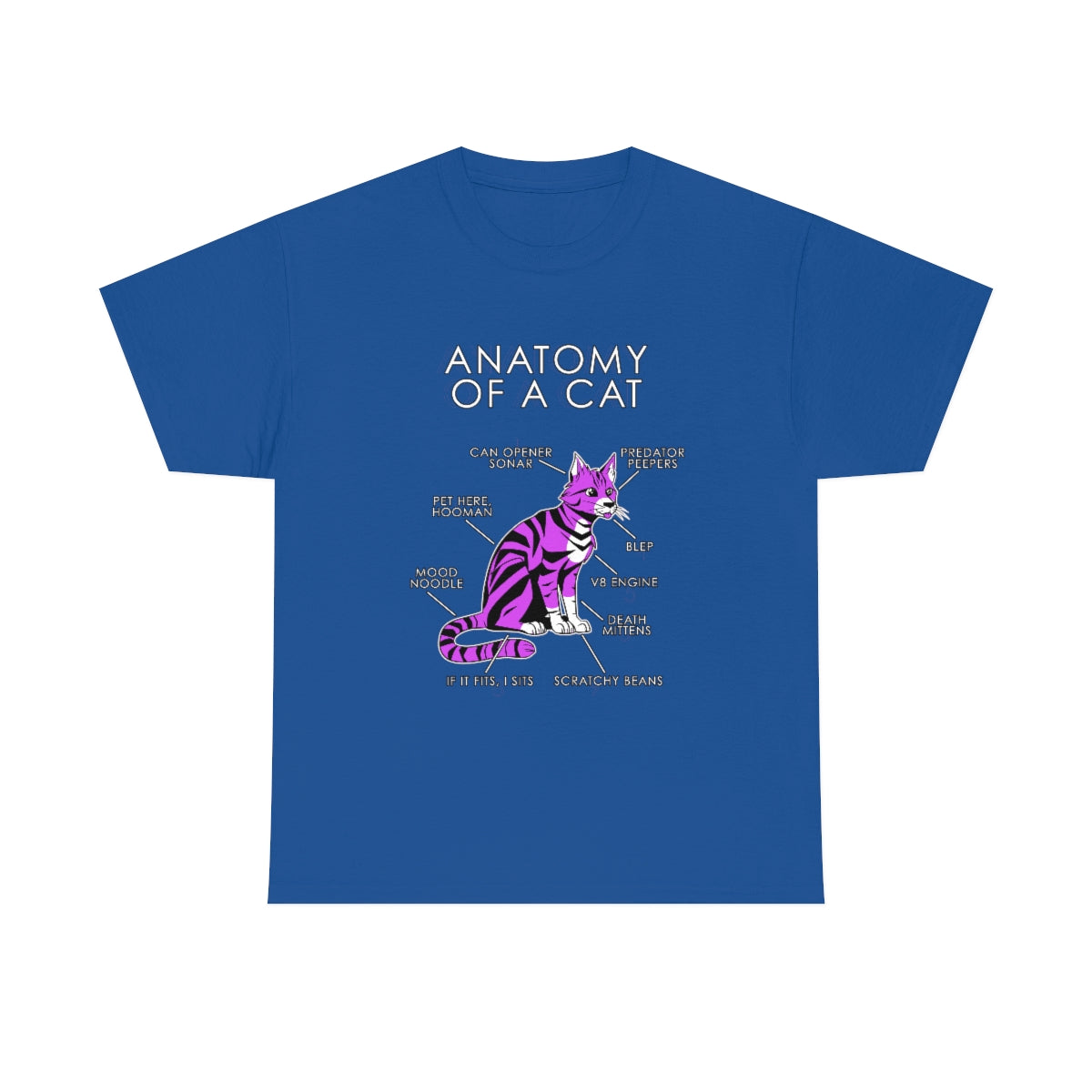 Cat Pink - T-Shirt T-Shirt Artworktee Royal Blue S 