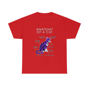 Cat Purple - T-Shirt T-Shirt Artworktee Red S 