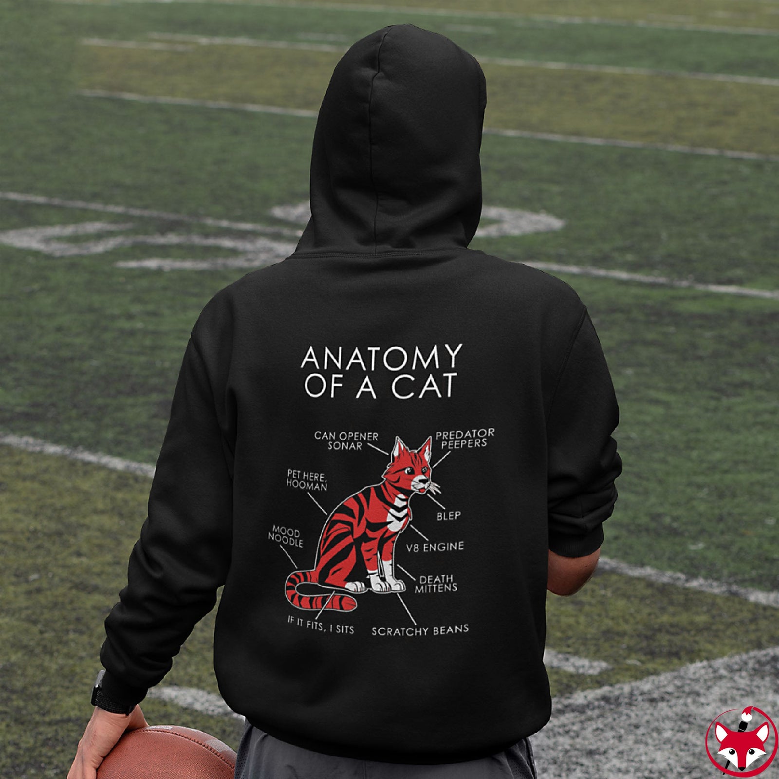 Cat Red - Hoodie Hoodie Artworktee 