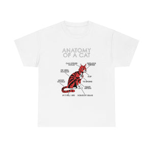 Cat Red - T-Shirt T-Shirt Artworktee White S 