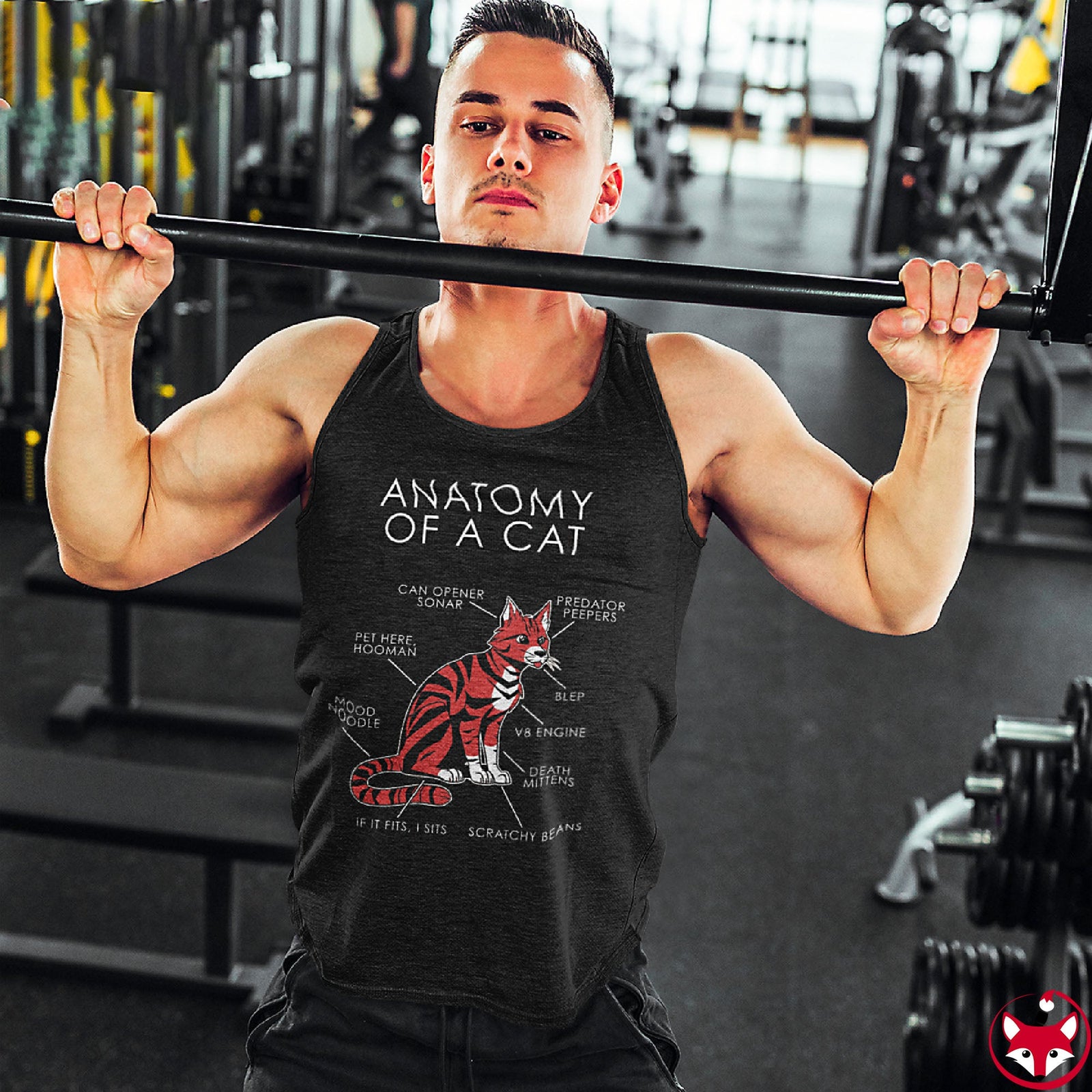 Cat Red - Tank Top Tank Top Artworktee 