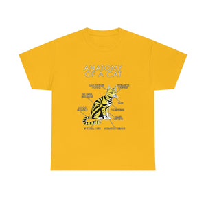 Cat Yellow - T-Shirt T-Shirt Artworktee Gold S 