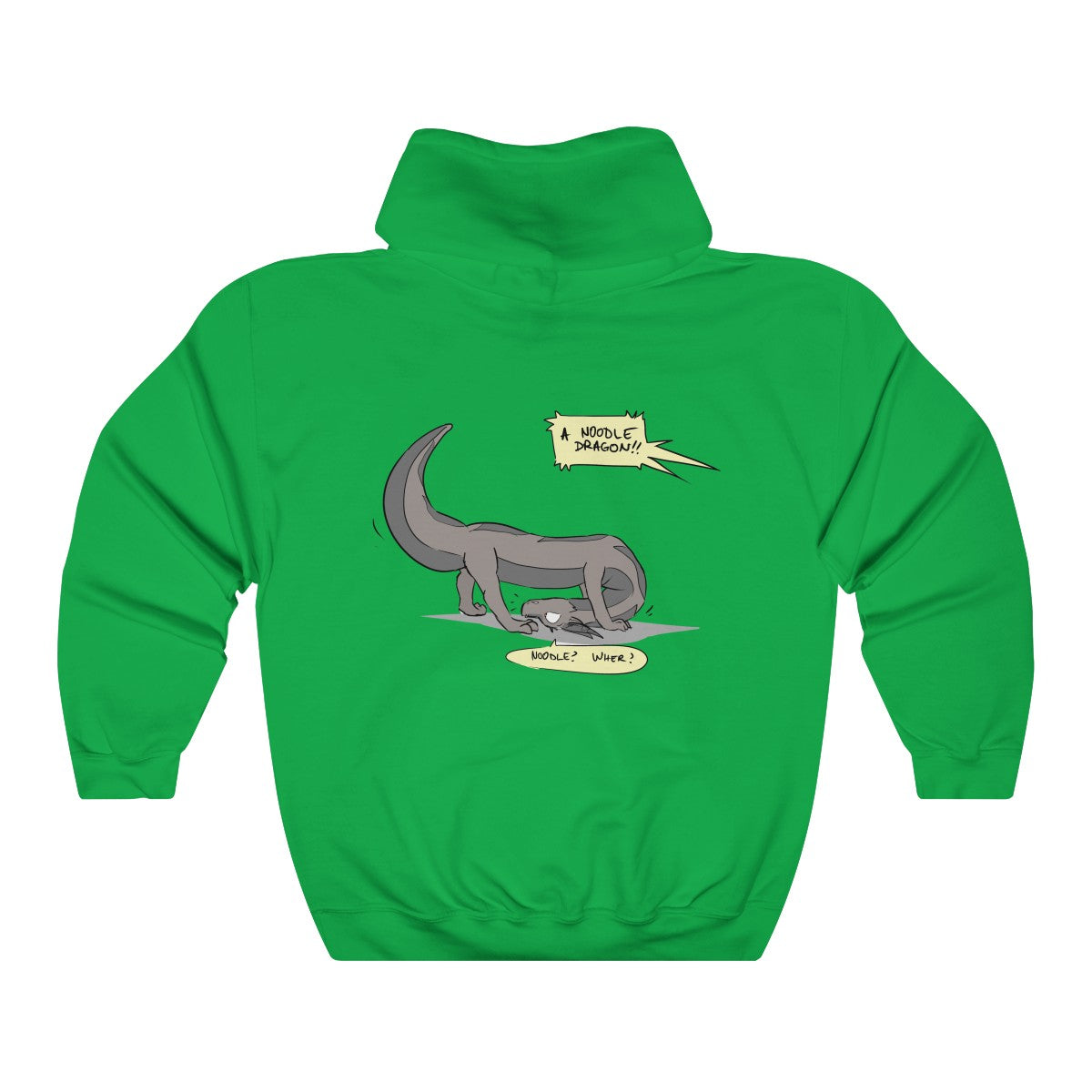 Confused Noodle Dragon - Hoodie Hoodie Zenonclaw Green S 