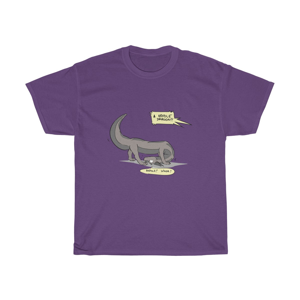 Confused Noodle Dragon - T-Shirt T-Shirt Zenonclaw Purple S 