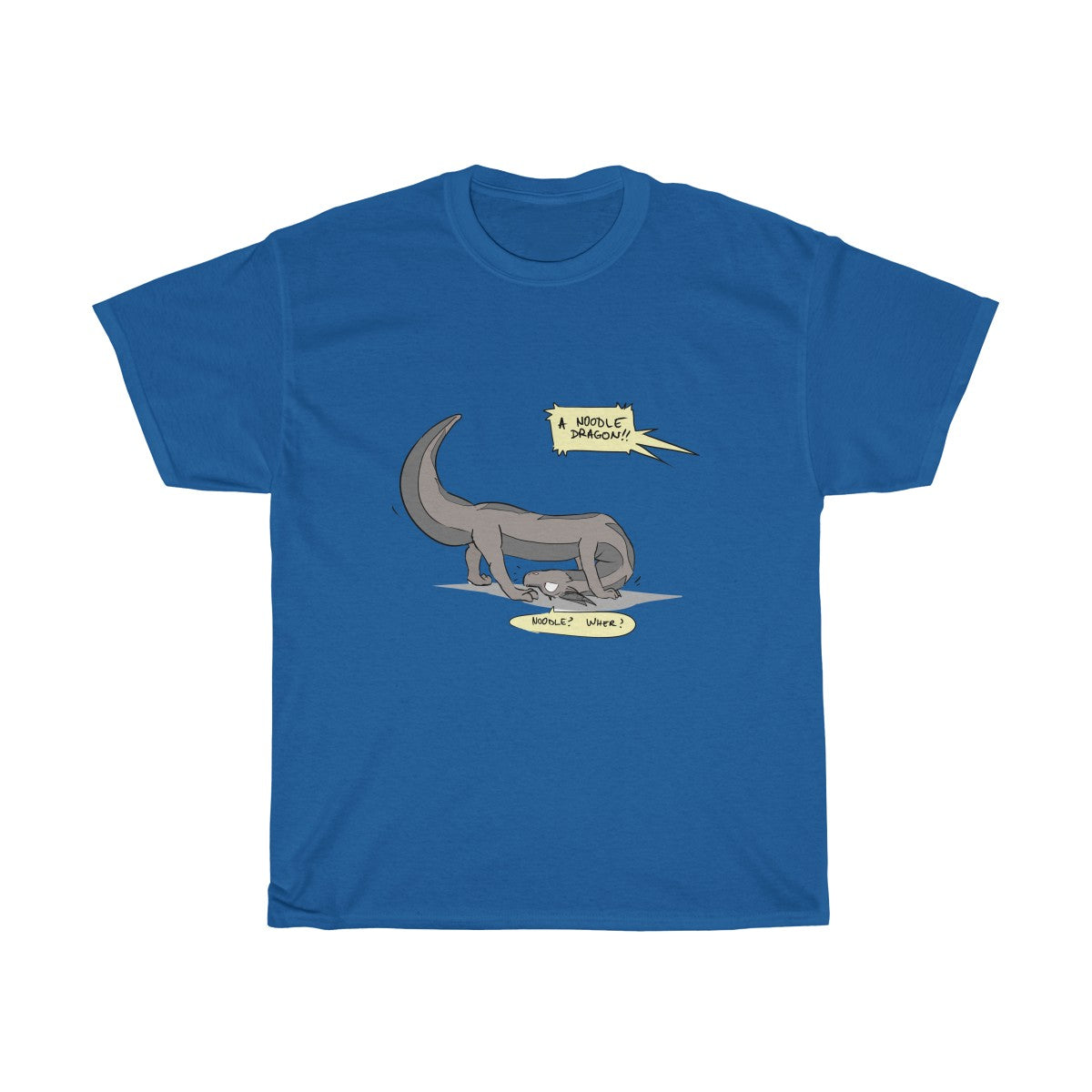 Confused Noodle Dragon - T-Shirt T-Shirt Zenonclaw Royal Blue S 