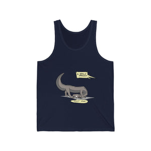Confused Noodle Dragon - Tank Top Tank Top Zenonclaw Navy Blue XS 