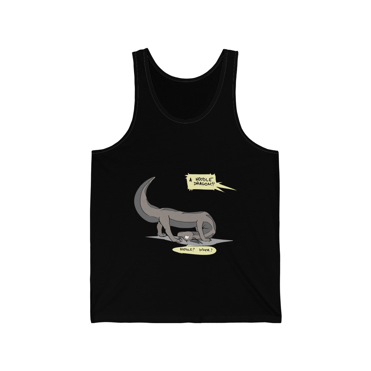 Confused Noodle Dragon - Tank Top Tank Top Zenonclaw Black XS 