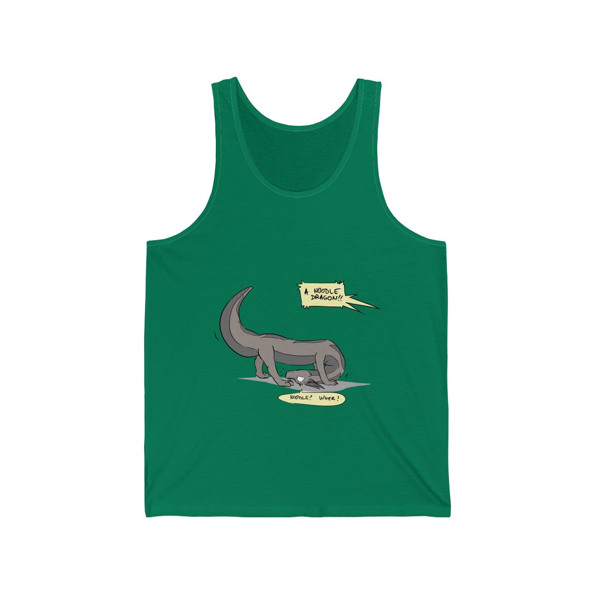 Confused Noodle Dragon - Tank Top Tank Top Zenonclaw Green XS 