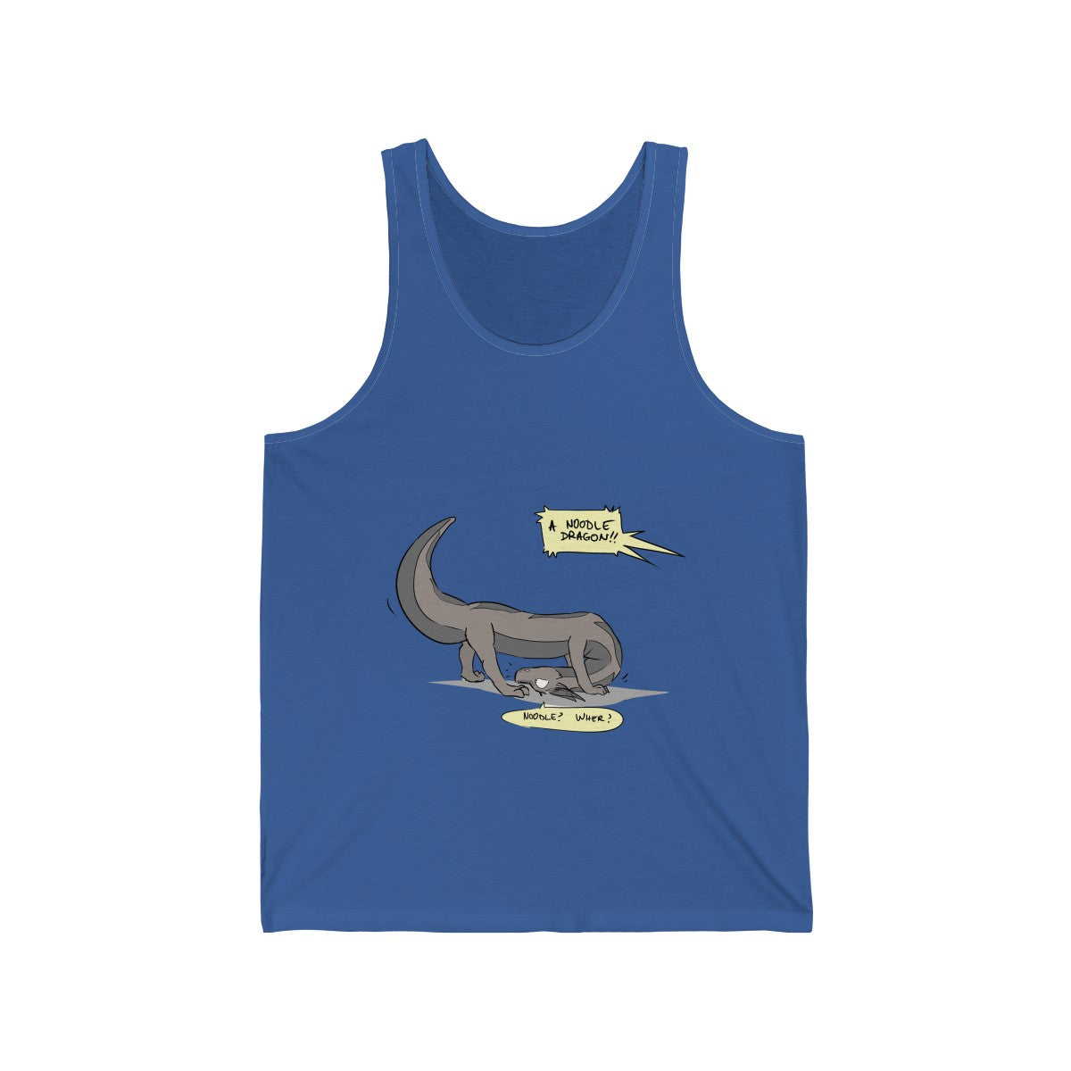 Confused Noodle Dragon - Tank Top Tank Top Zenonclaw Royal Blue XS 