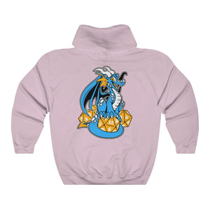 D20 Dragon Blue - Hoodie Hoodie Artworktee Light Pink S 