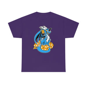 D20 Dragon Blue - T-Shirt T-Shirt Artworktee Purple S 