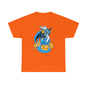 D20 Dragon Blue - T-Shirt T-Shirt Artworktee Orange S 