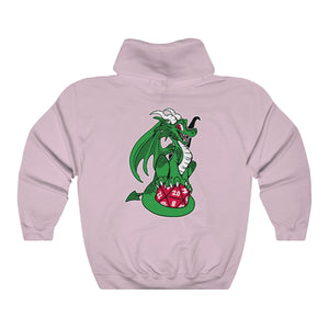 D20 Dragon Green - Hoodie Hoodie Artworktee Light Pink S 