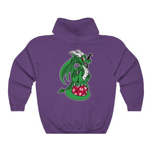 D20 Dragon Green - Hoodie Hoodie Artworktee Purple S 