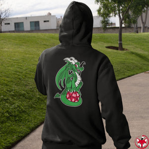 D20 Dragon Green - Hoodie Hoodie Artworktee 