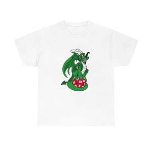 D20 Dragon Green - T-Shirt T-Shirt Artworktee White S 