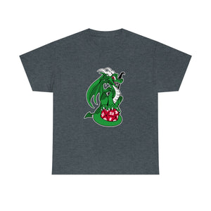 D20 Dragon Green - T-Shirt T-Shirt Artworktee Dark Heather S 
