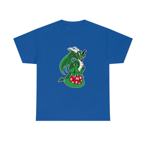 D20 Dragon Green - T-Shirt T-Shirt Artworktee Royal Blue S 